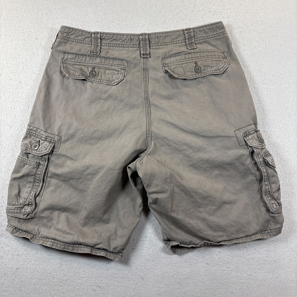Lee Shorts Mens 34 Khaki Green Cargo Pocket Canvas Hiking Outdoors - Picture 6 of 10